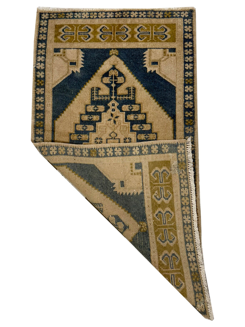 Pacific Anatolian 43884 Beige Teal Tradional Hand Knotted Rug