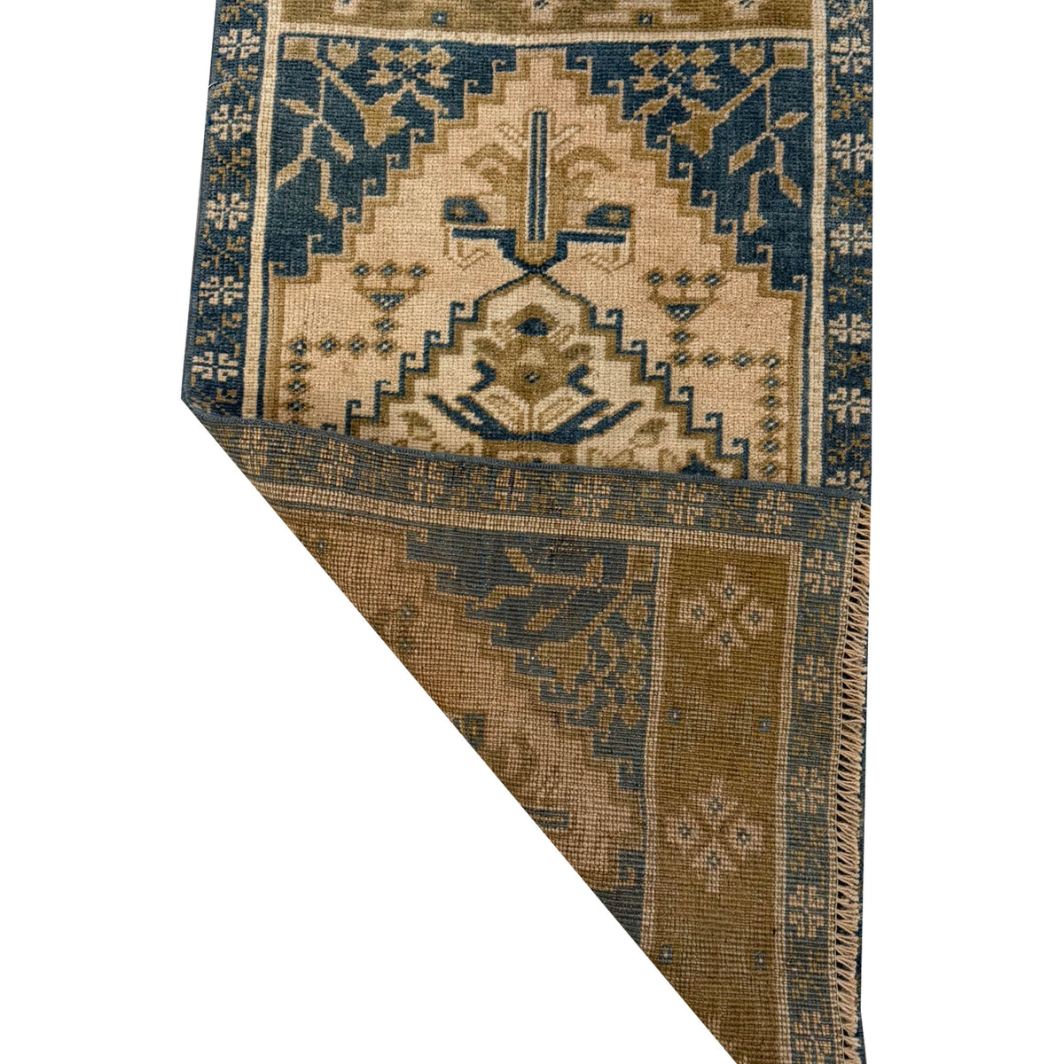 Pacific Anatolian 43888 Teal Beige Tradional Hand Knotted Rug