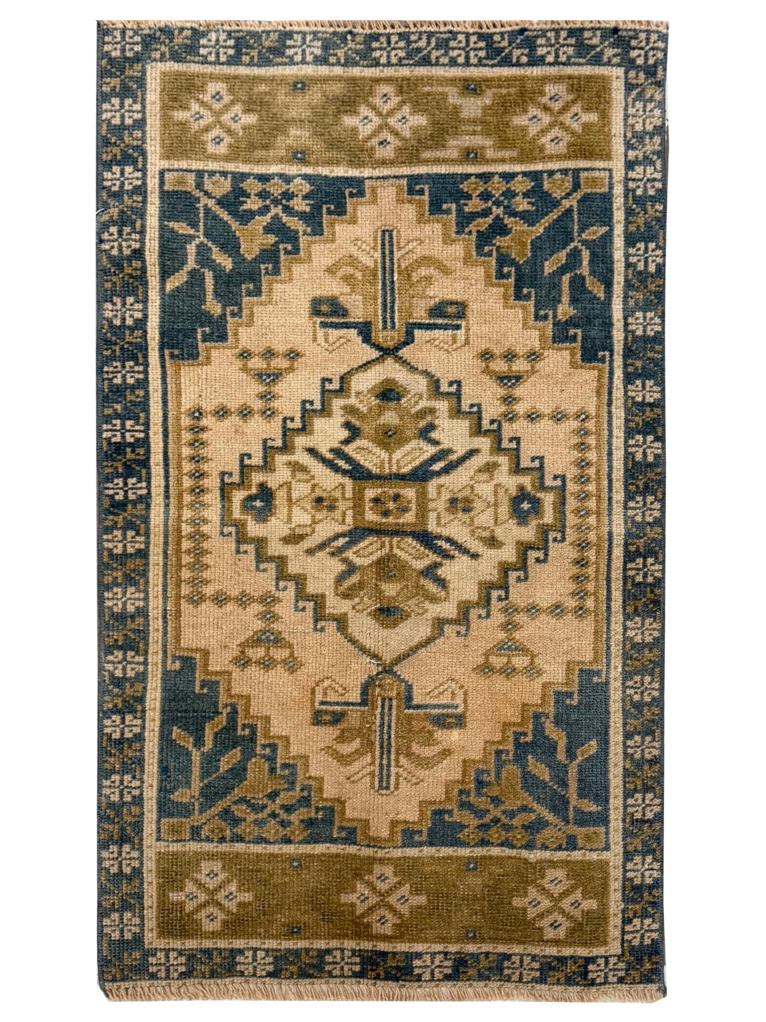 Pacific Anatolian  Teal Beige Tradional