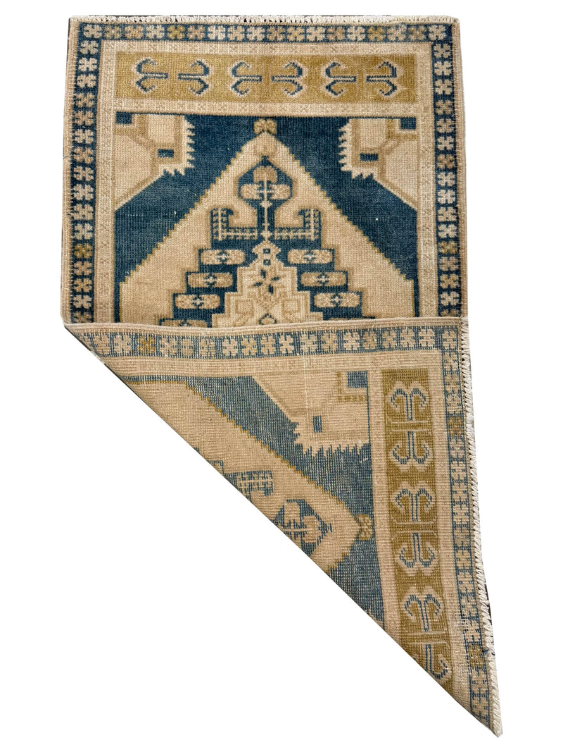 Pacific Anatolian 43890 Beige Teal Tradional Hand Knotted Rug