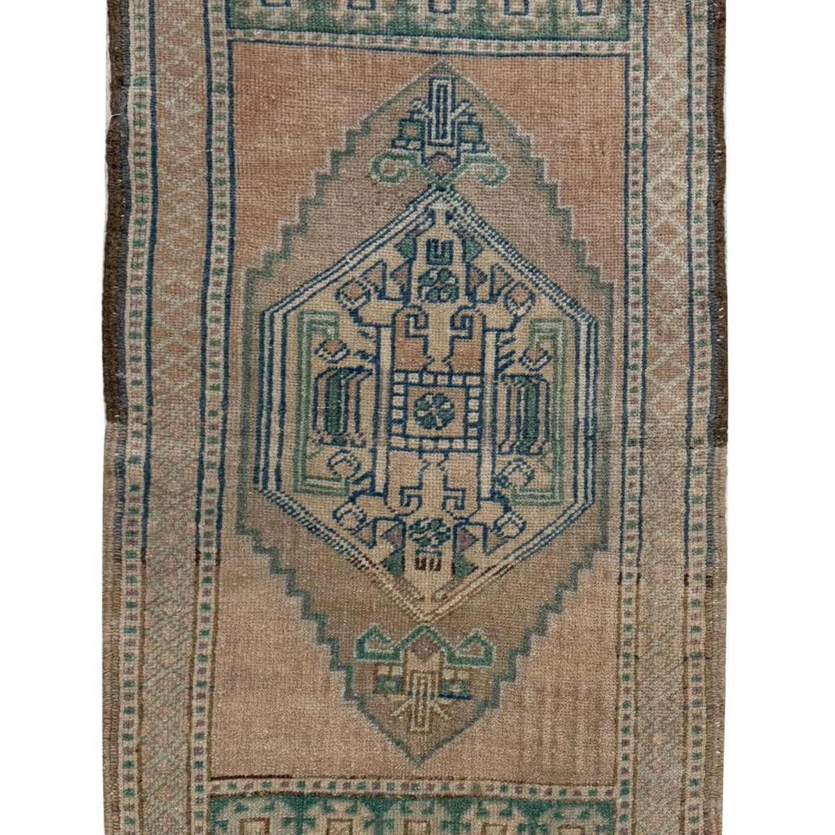 Pacific Anatolian  Teal Beige Tradional