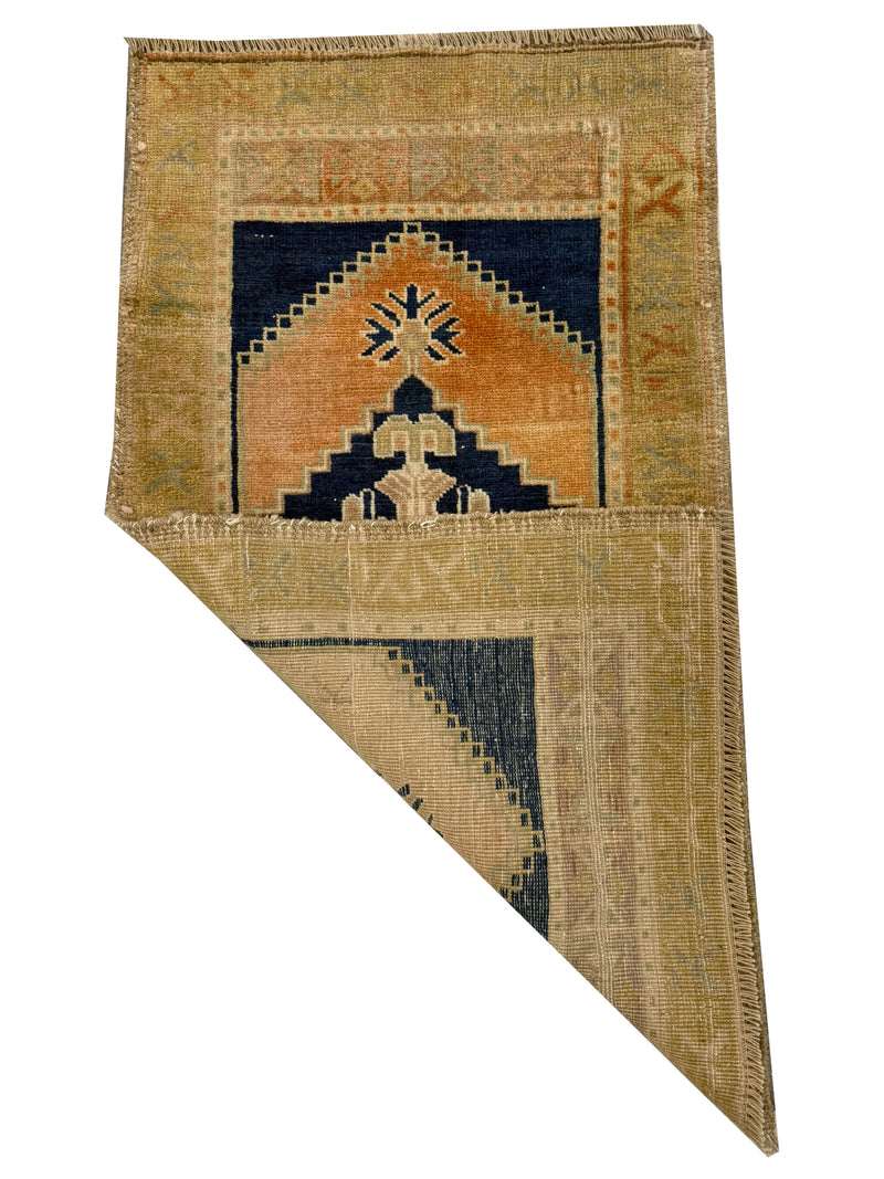 Pacific Anatolian 43894 Gold Blue Tradional Hand Knotted Rug