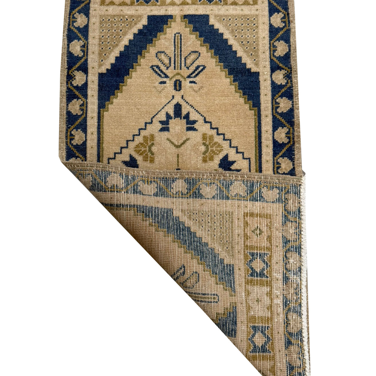 Pacific Anatolian 43895 Beige Blue Tradional Hand Knotted Rug