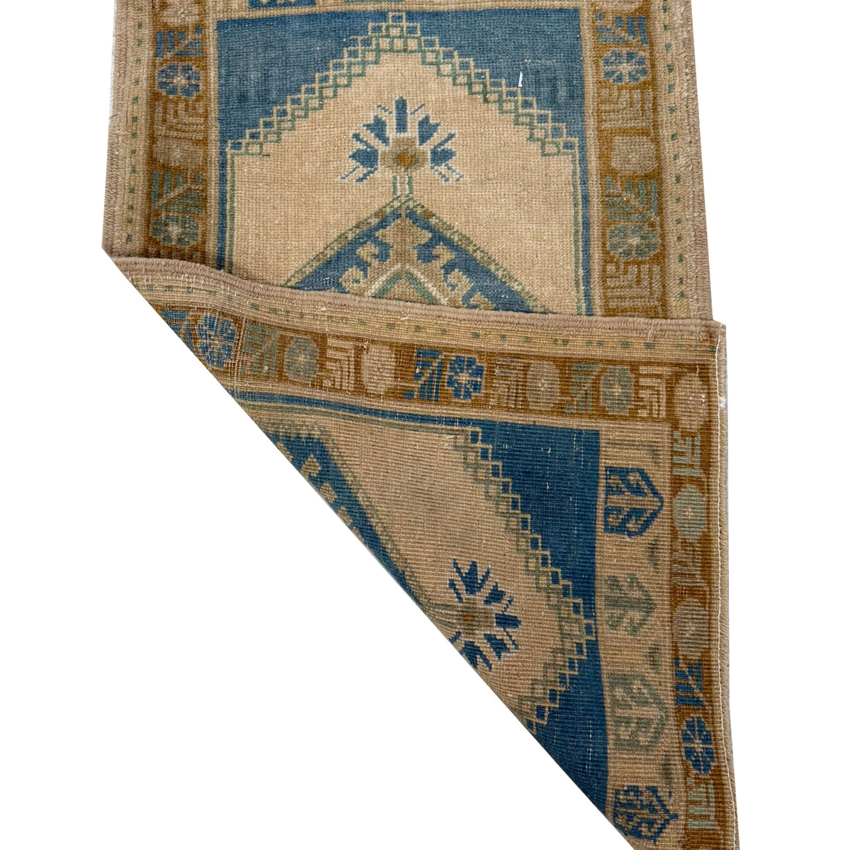 Pacific Anatolian 43896 Beige Teal Tradional Hand Knotted Rug