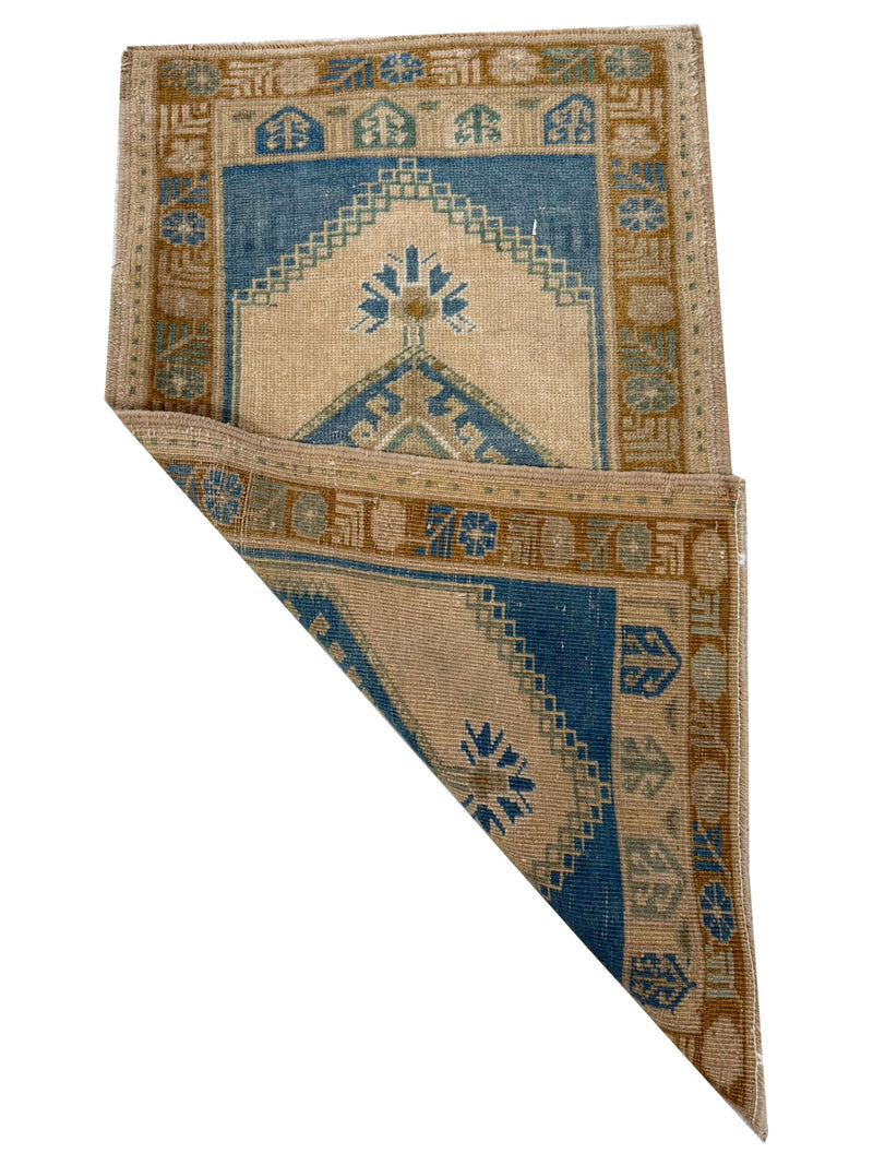 Pacific Anatolian 43896 Beige Teal Tradional Hand Knotted Rug