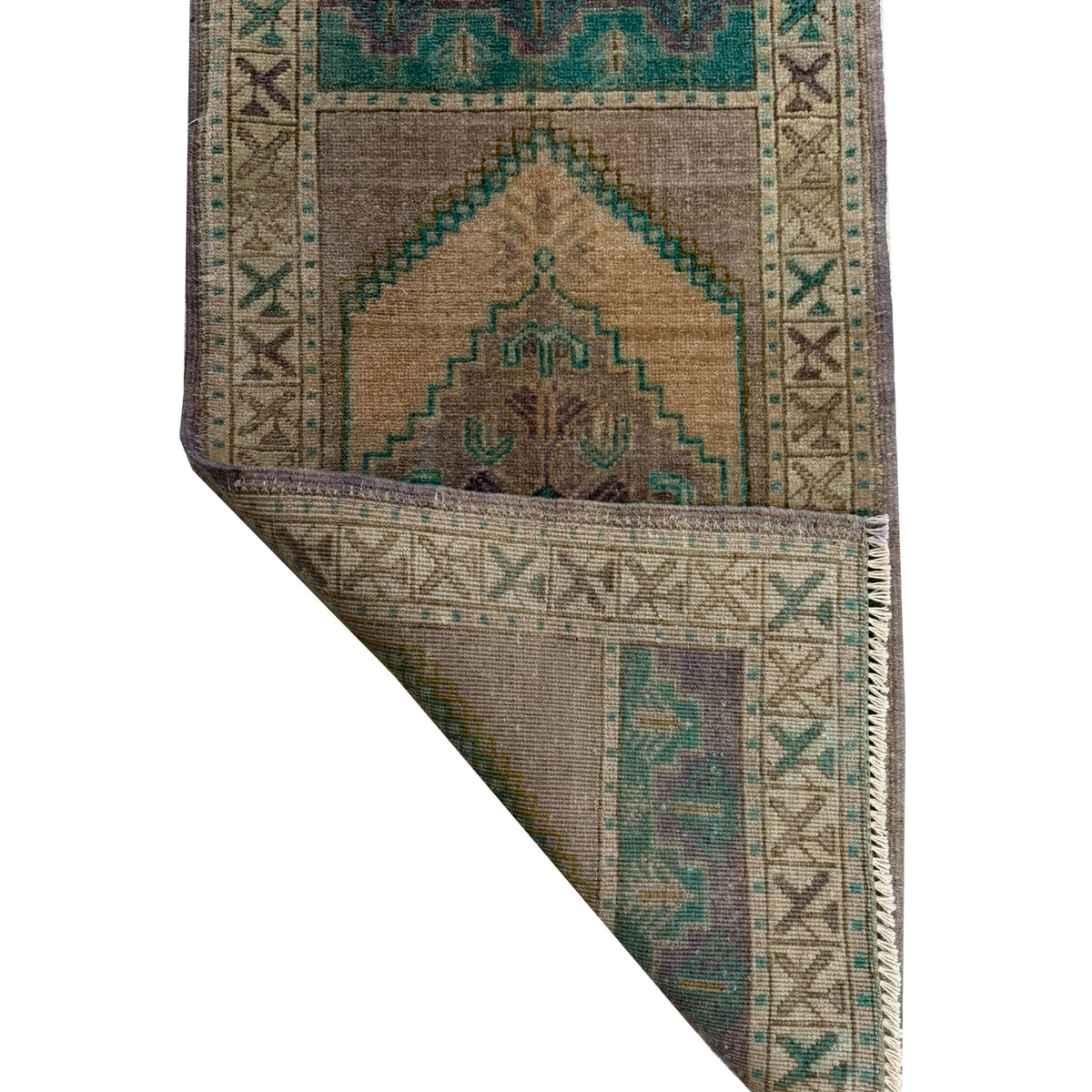 Pacific Anatolian 43898 Green Tan Tradional Hand Knotted Rug