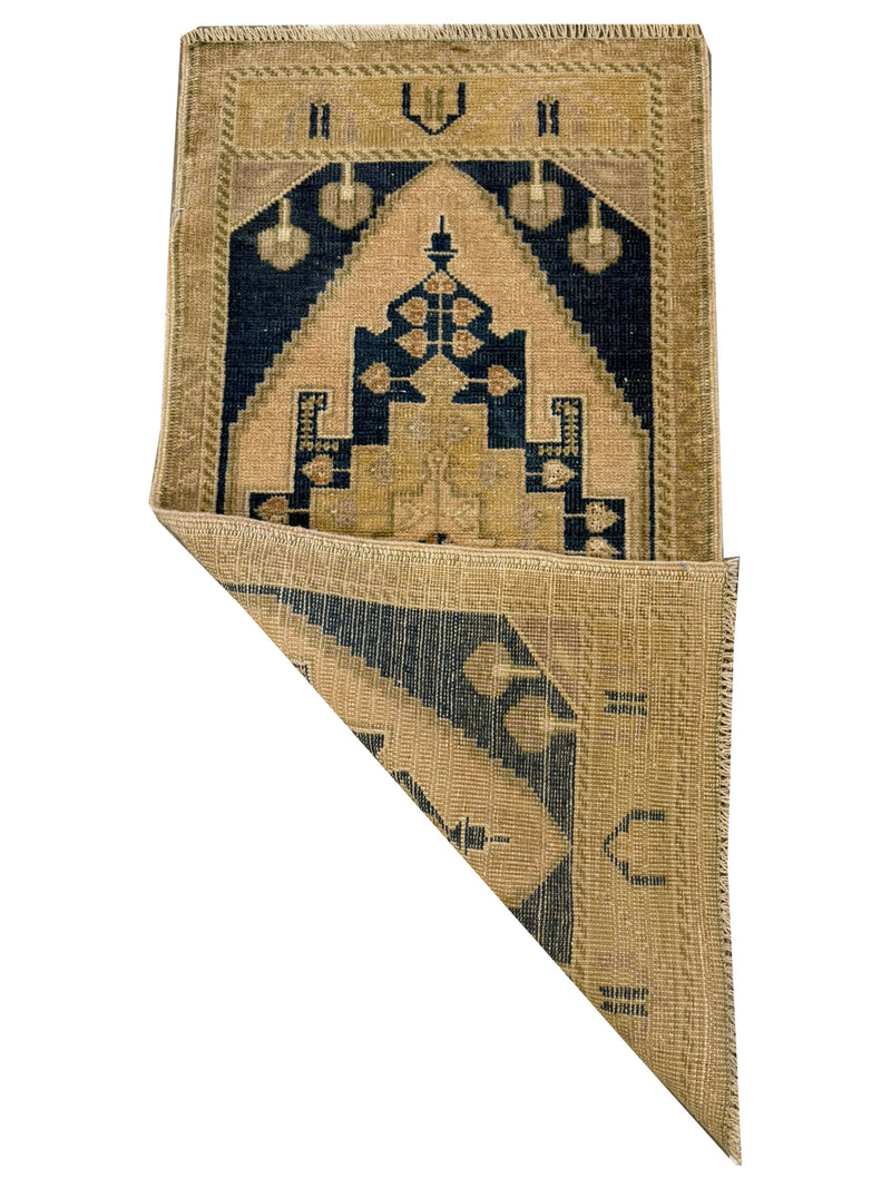 Pacific Anatolian 43899 Beige Blue Tradional Hand Knotted Rug