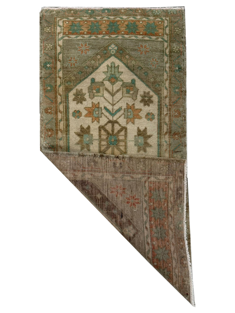 Pacific Anatolian 43906 Beige Teal Tradional Hand Knotted Rug