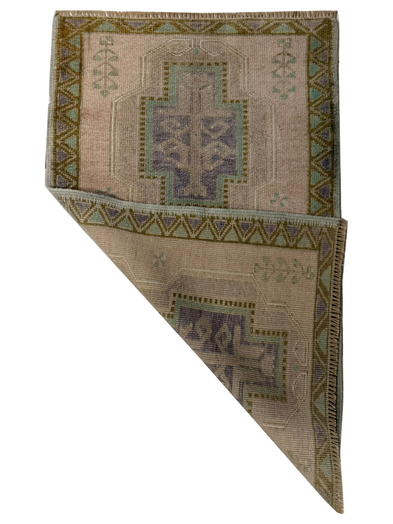 Pacific Anatolian 43907 Beige Purple Tradional Hand Knotted Rug