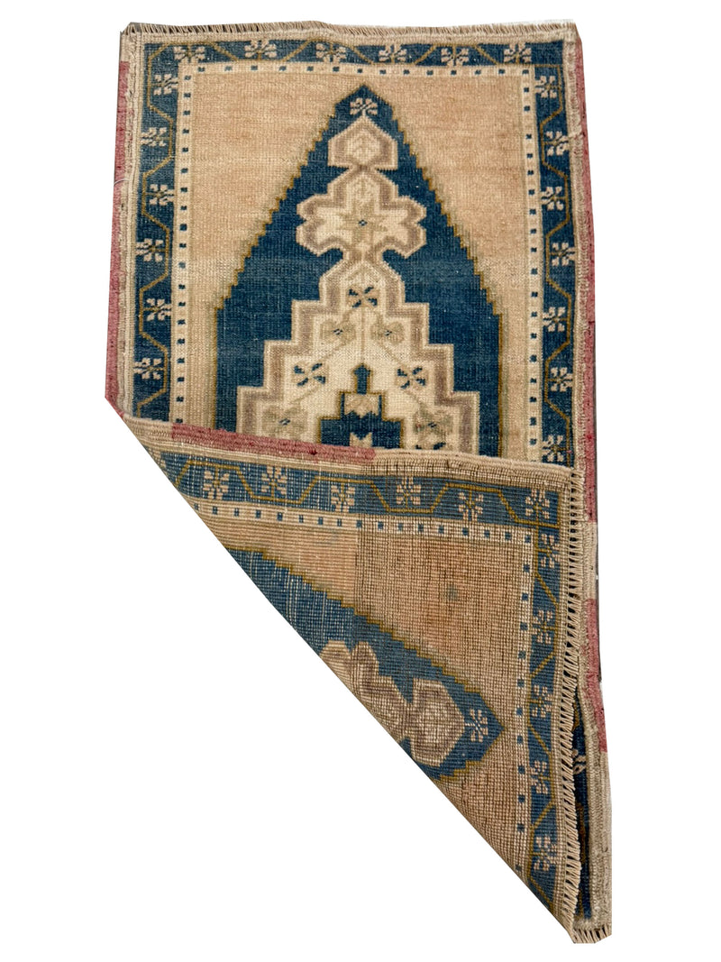 Pacific Anatolian 43909 Beige Teal Tradional Hand Knotted Rug