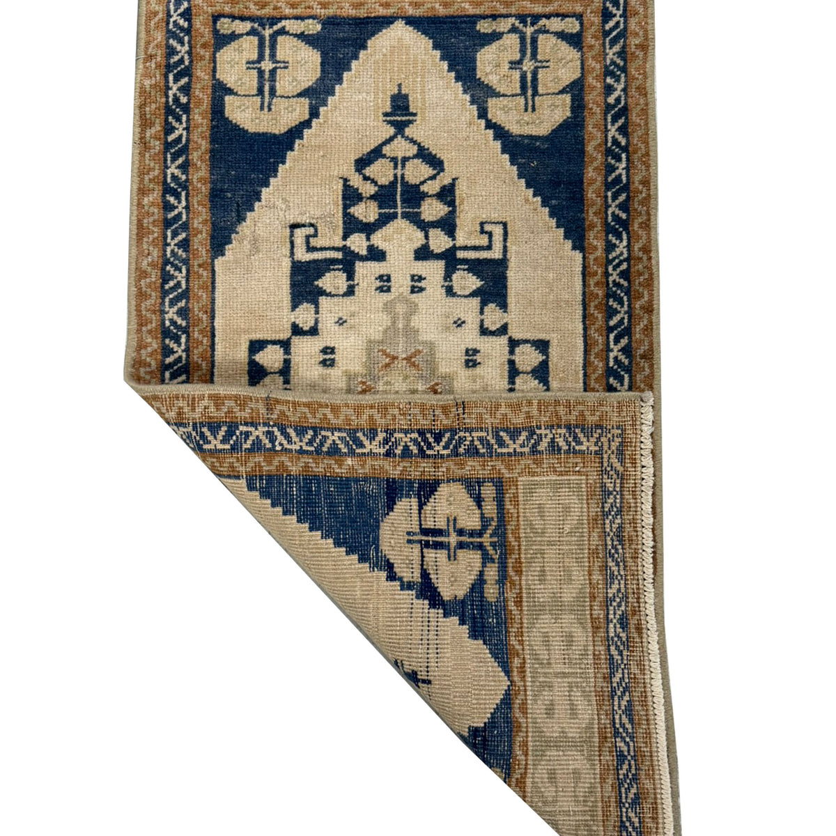 Pacific Anatolian 43916 Beige Blue Tradional Hand Knotted Rug