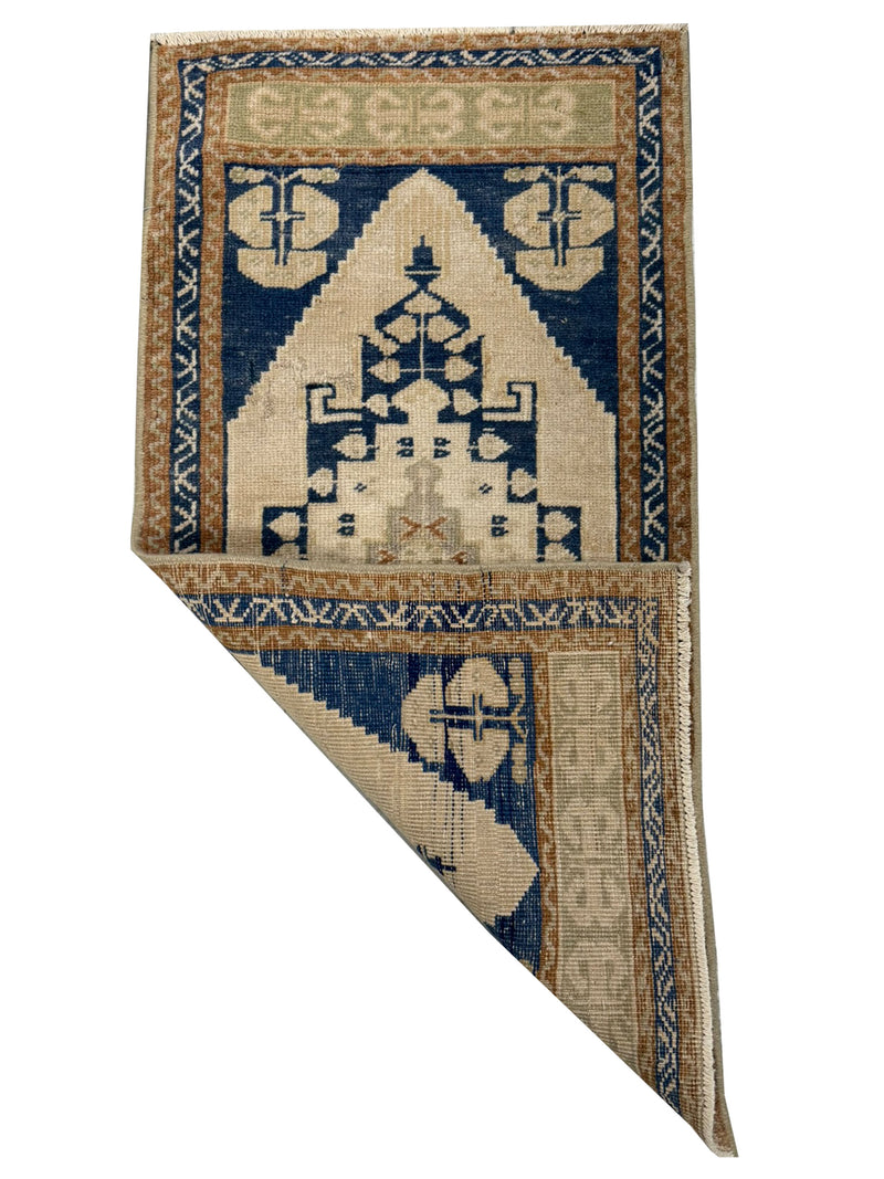 Pacific Anatolian 43916 Beige Blue Tradional Hand Knotted Rug