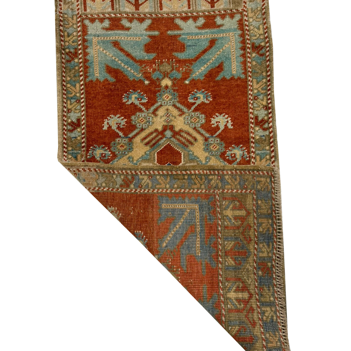 Pacific Anatolian 43921 Rust Blue Tradional Hand Knotted Rug