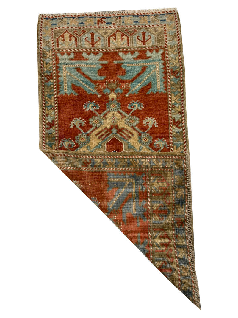 Pacific Anatolian 43921 Rust Blue Tradional Hand Knotted Rug