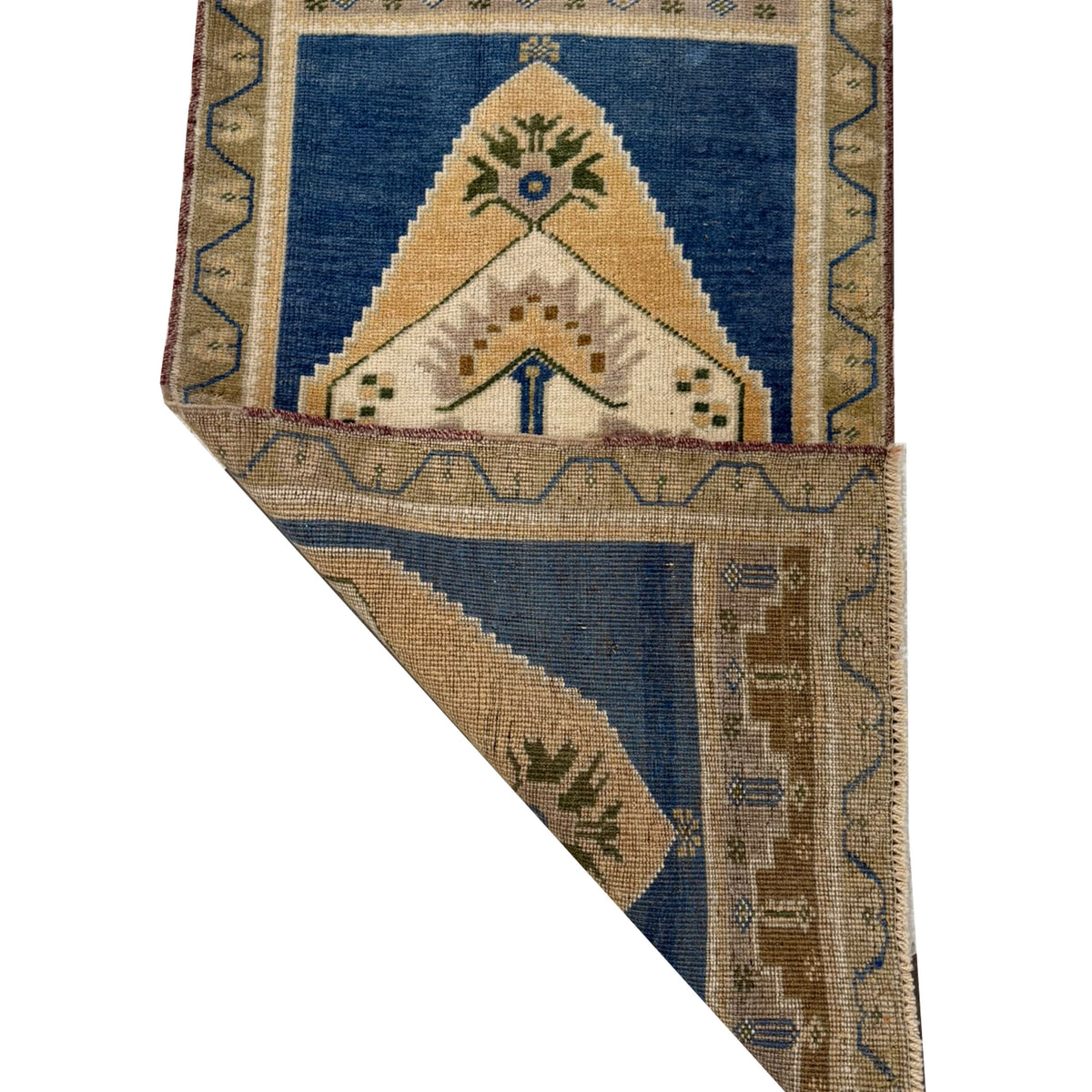 Pacific Anatolian 43922 Teal Beige Tradional Hand Knotted Rug