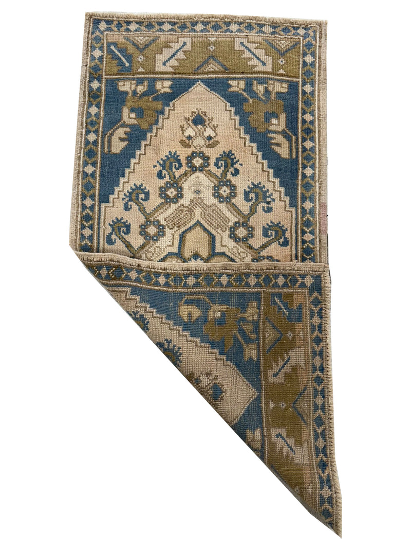 Pacific Anatolian 43924 Teal Beige Tradional Hand Knotted Rug