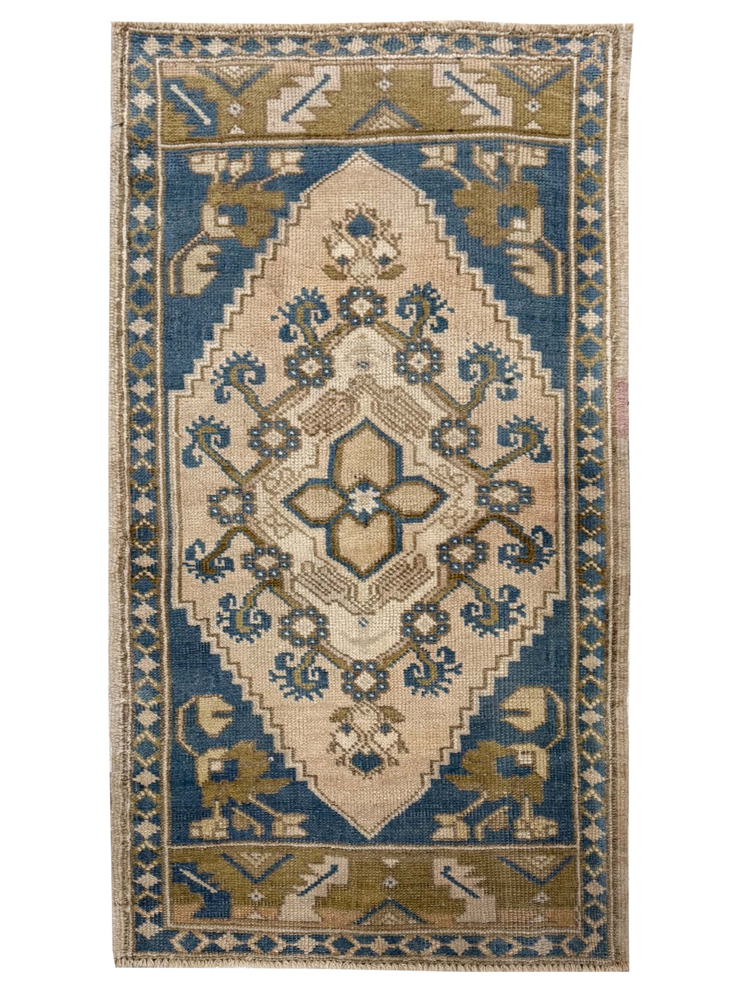 Pacific Anatolian  Teal Beige Tradional