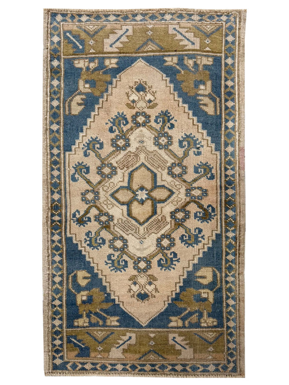 Pacific Anatolian  Teal Beige Tradional