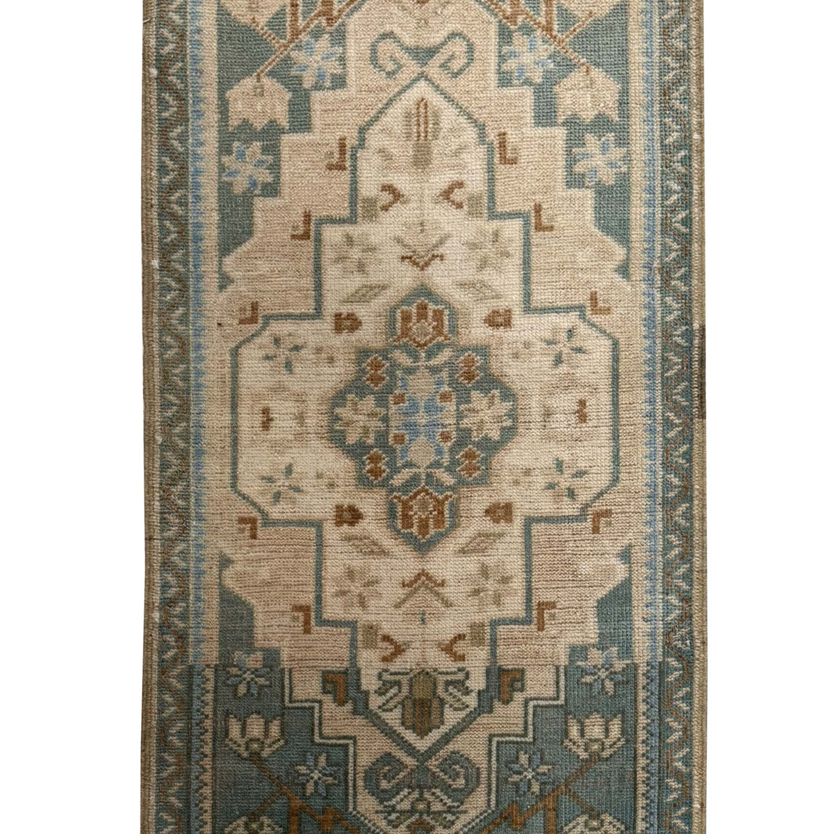 Pacific Anatolian  Teal Beige Tradional