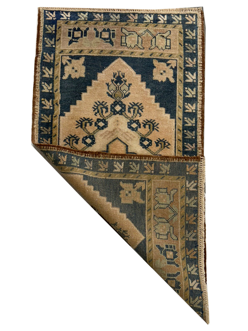 Pacific Anatolian 43928 Teal Beige Tradional Hand Knotted Rug