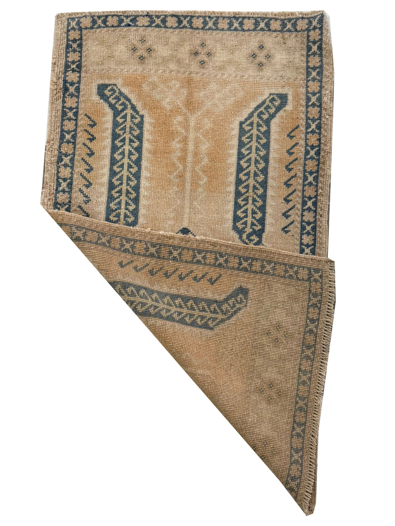 Pacific Anatolian 43929 Beige Teal Tradional Hand Knotted Rug