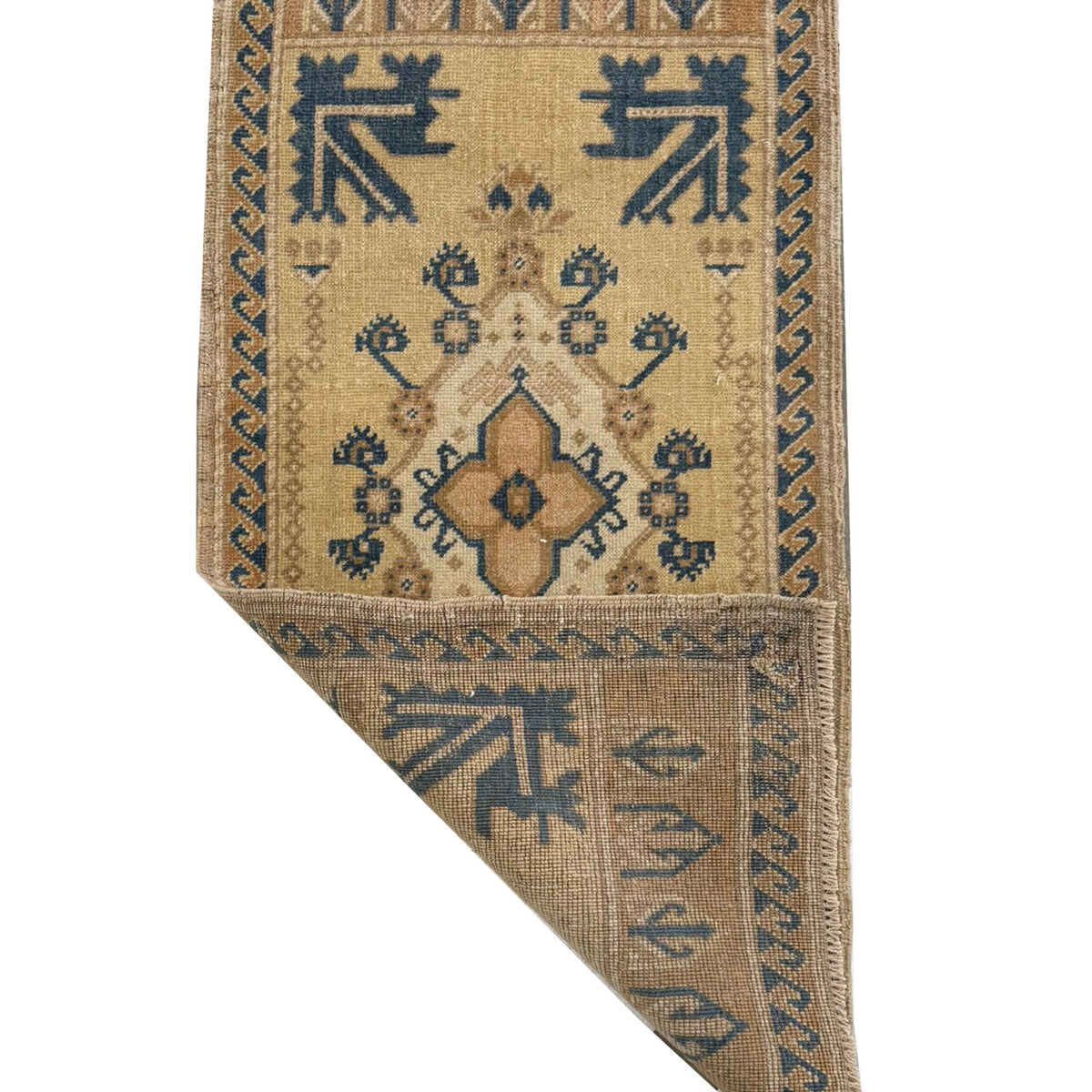 Pacific Anatolian 43930 Gold Teal Tradional Hand Knotted Rug