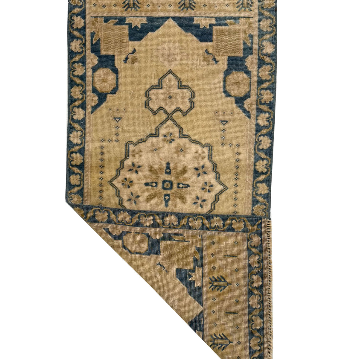 Pacific Anatolian 43931 Gold Teal Tradional Hand Knotted Rug