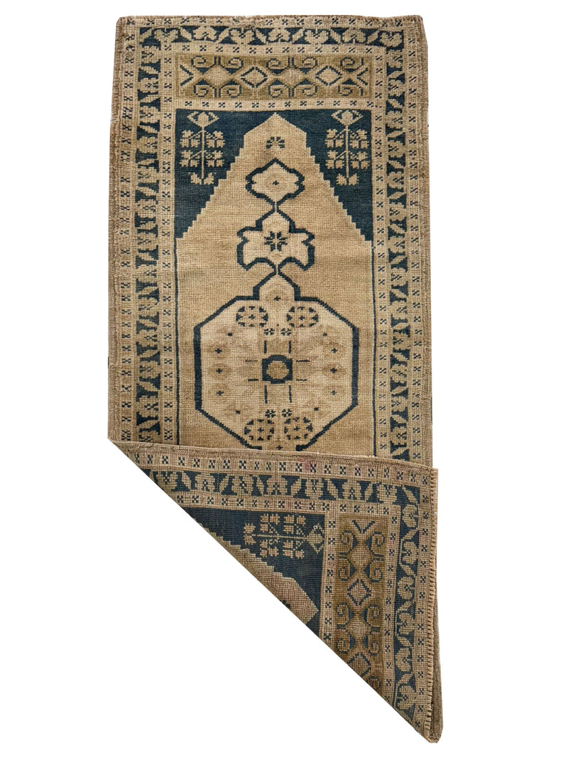 Pacific Anatolian 43933 Teal Beige Tradional Hand Knotted Rug