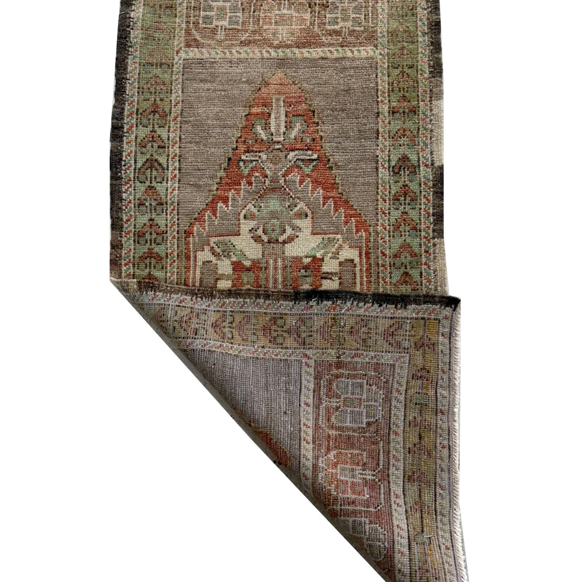 Pacific Anatolian 43935 Orange Green Tradional Hand Knotted Rug