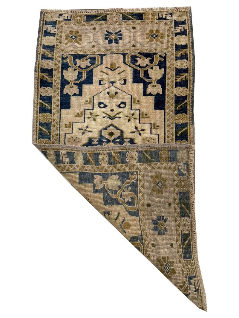 Pacific Anatolian 43937 Beige Teal Tradional Hand Knotted Rug