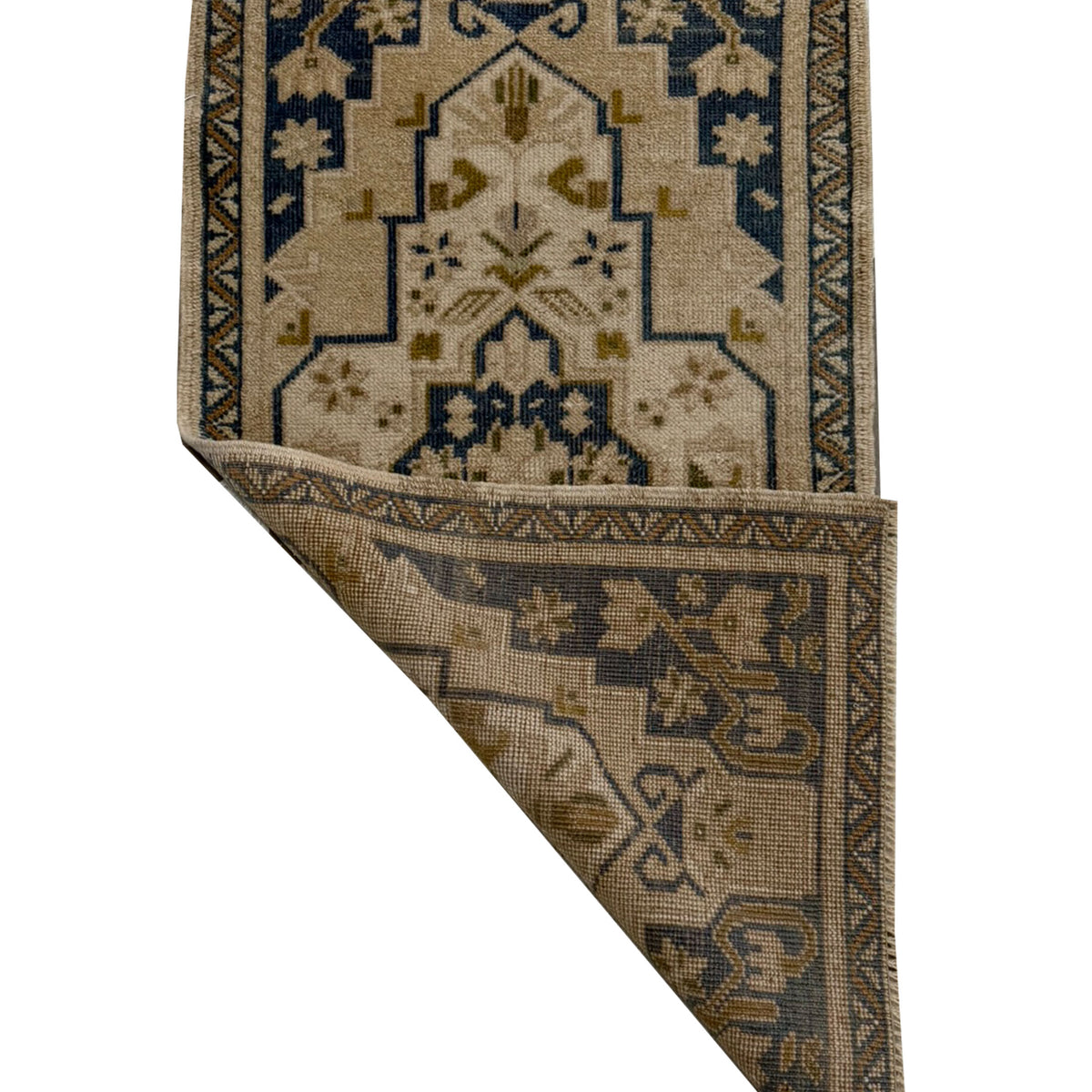 Pacific Anatolian 43939 Teal Beige Tradional Hand Knotted Rug