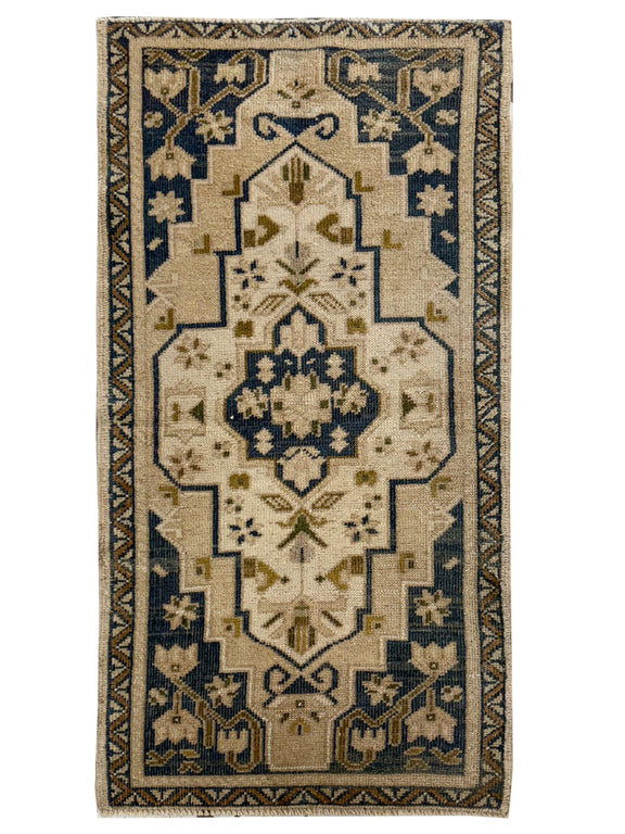 Pacific Anatolian  Teal Beige Tradional