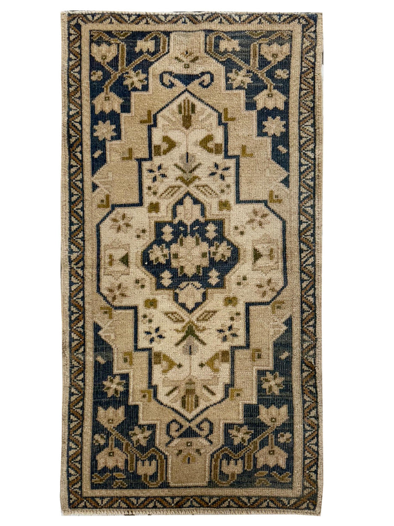 Pacific Anatolian  Teal Beige Tradional