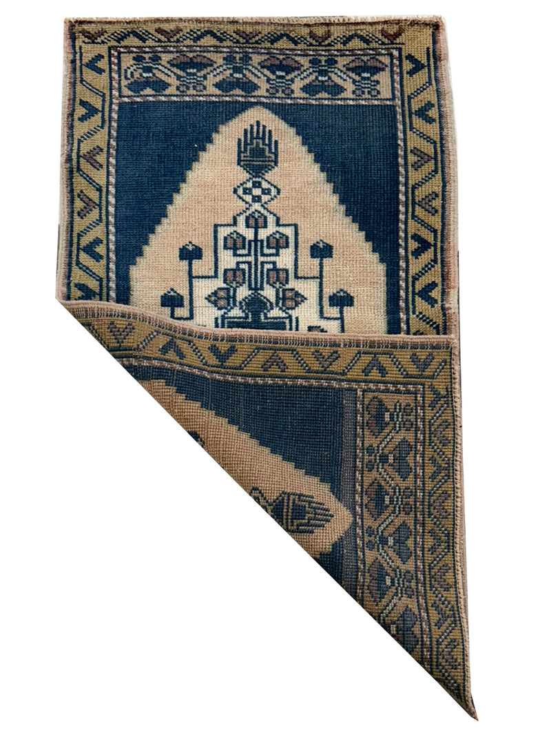 Pacific Anatolian 43941 Teal Beige Tradional Hand Knotted Rug