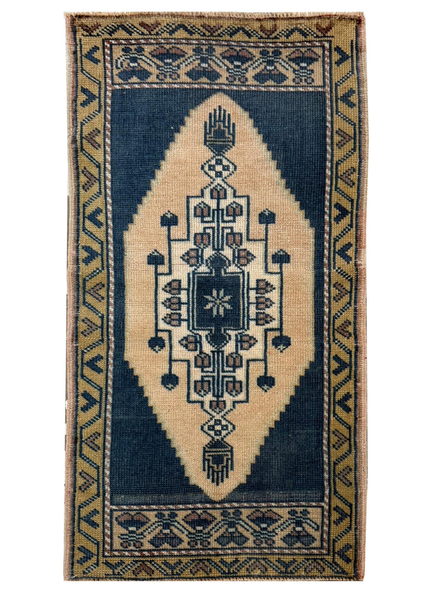 Pacific Anatolian  Teal Beige Tradional