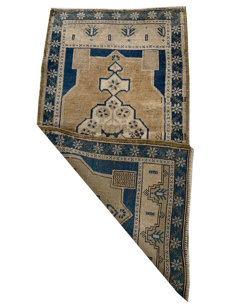 Pacific Anatolian 43943 Blue Gold Tradional Hand Knotted Rug