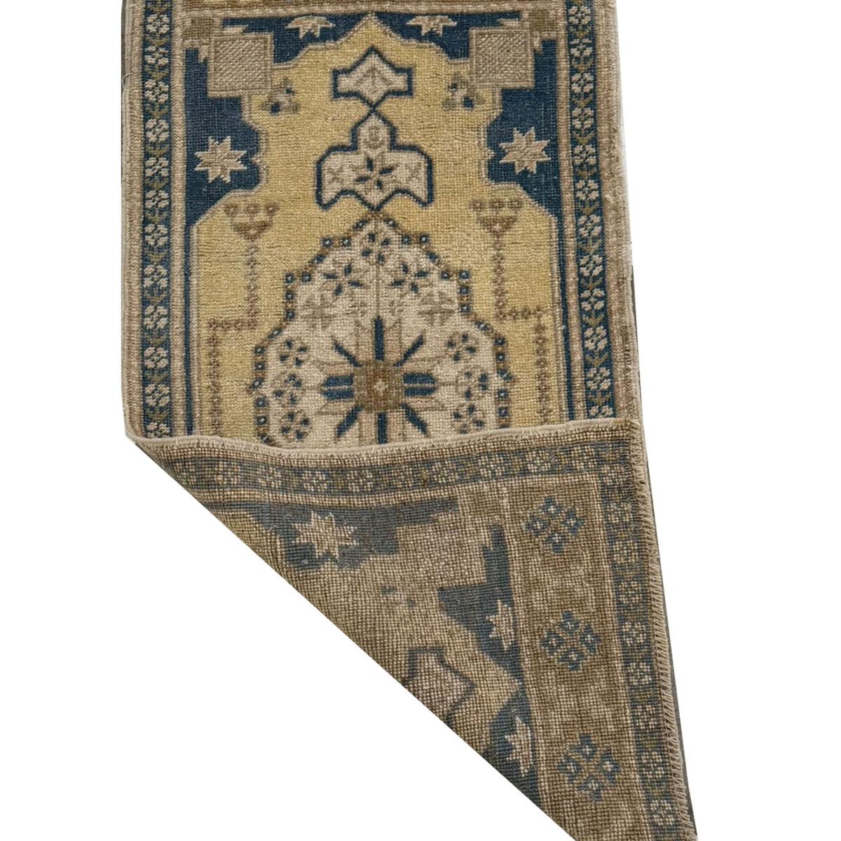 Pacific Anatolian 43946 Cream Teal Tradional Hand Knotted Rug
