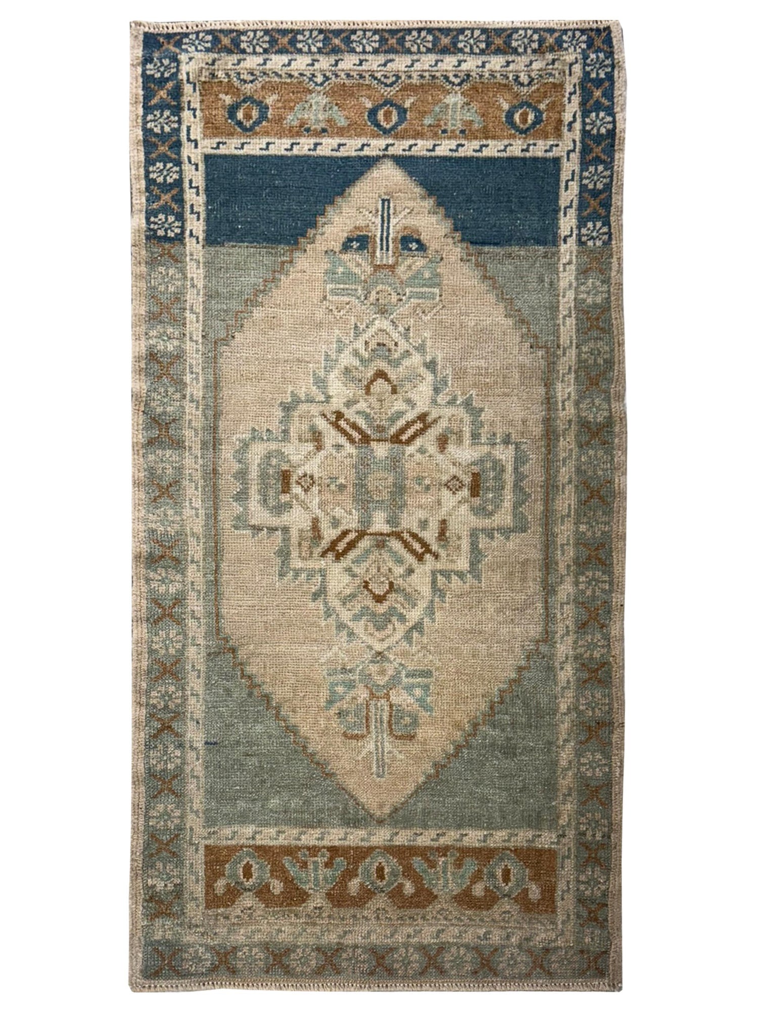 Pacific Anatolian  Teal Ivory Tradional