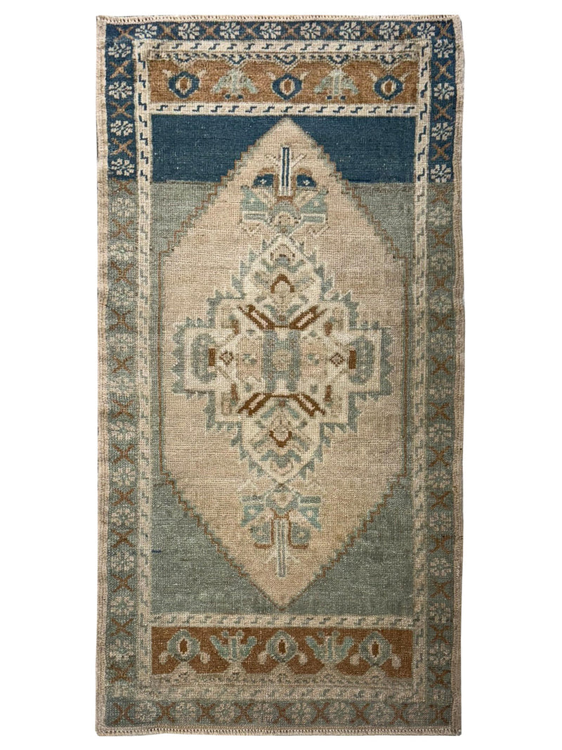 Pacific Anatolian  Teal Ivory Tradional