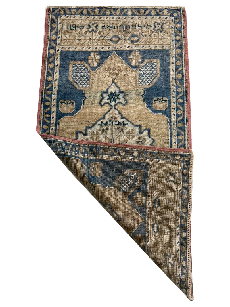 Pacific Anatolian 43953 Gold Teal Tradional Hand Knotted Rug