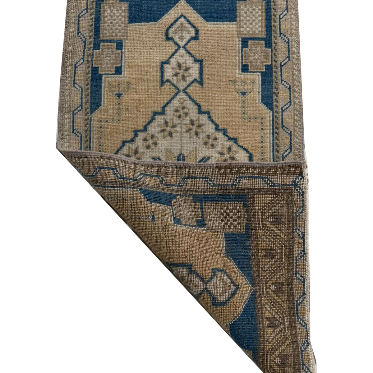 Pacific Anatolian 43954 Cream Teal Tradional Hand Knotted Rug
