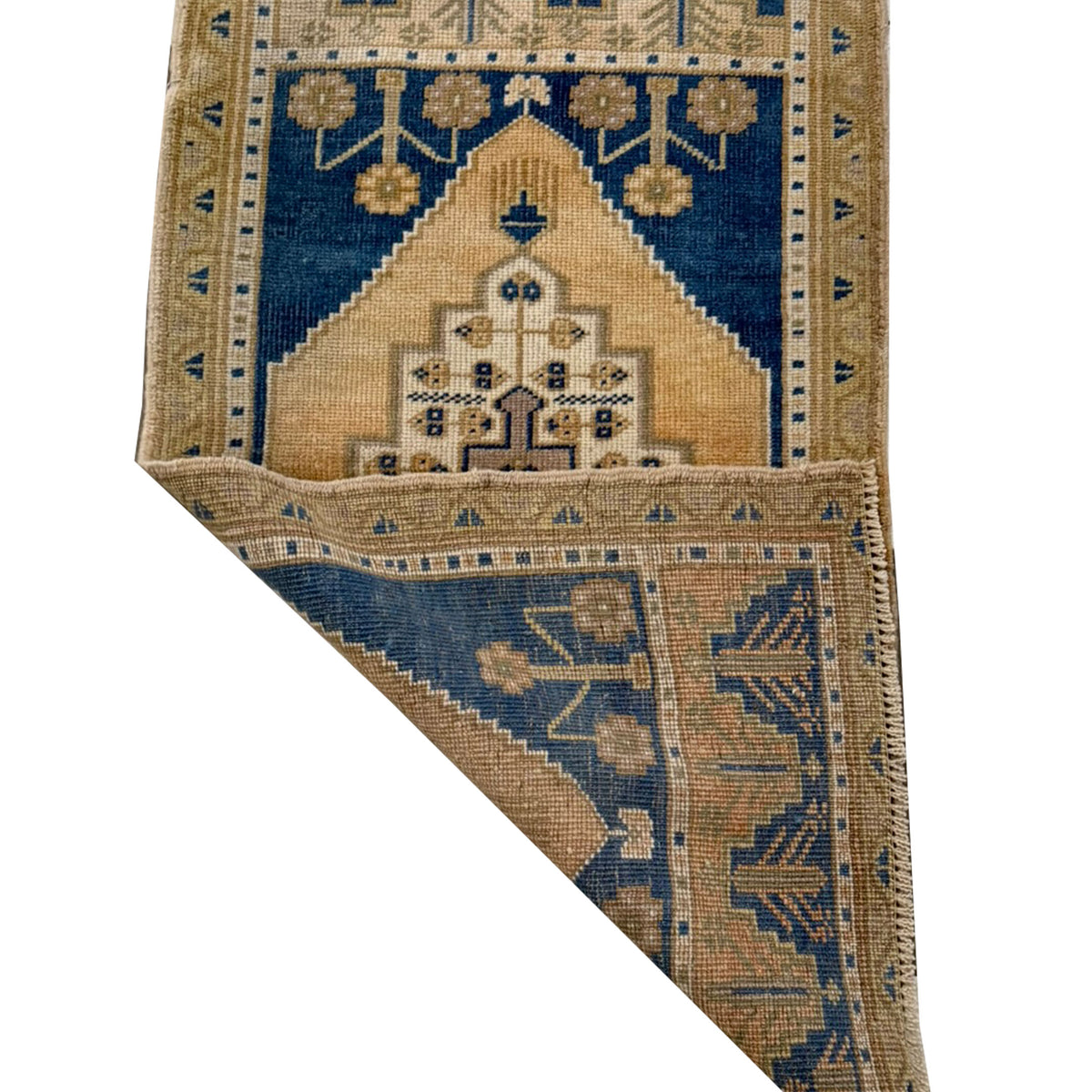 Pacific Anatolian 43956 Gold Teal Tradional Hand Knotted Rug