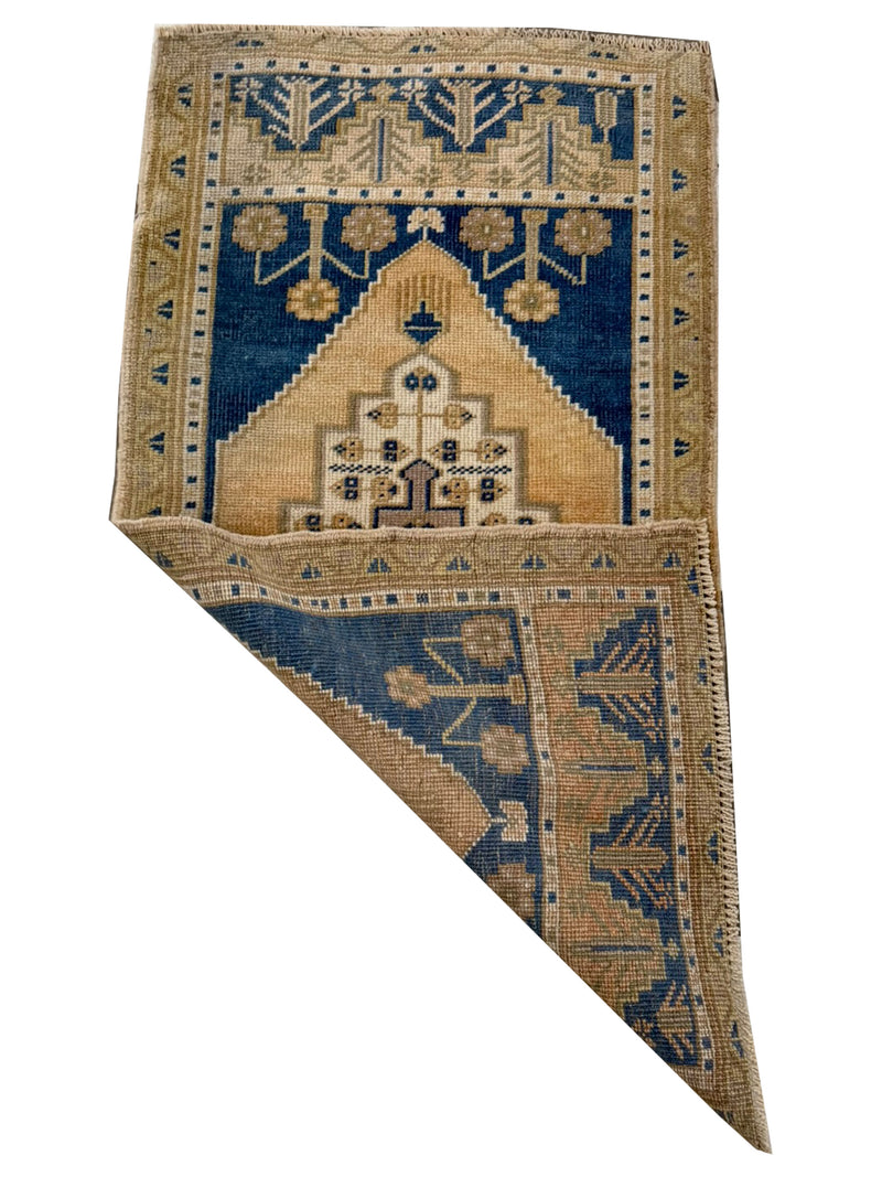 Pacific Anatolian 43956 Gold Teal Tradional Hand Knotted Rug