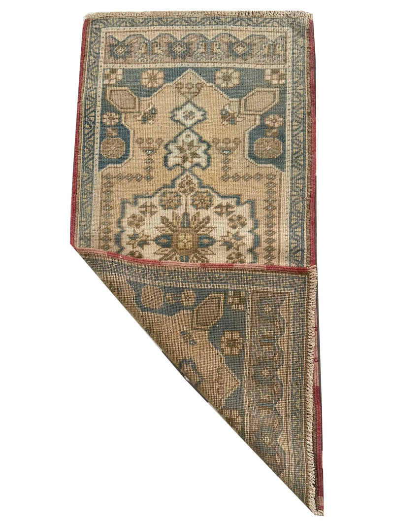 Pacific Anatolian 43958 Gold Teal Tradional Hand Knotted Rug