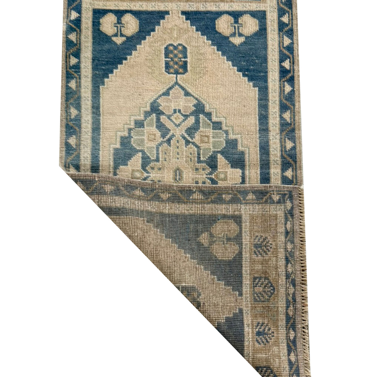 Pacific Anatolian 43961 Beige Teal Tradional Hand Knotted Rug