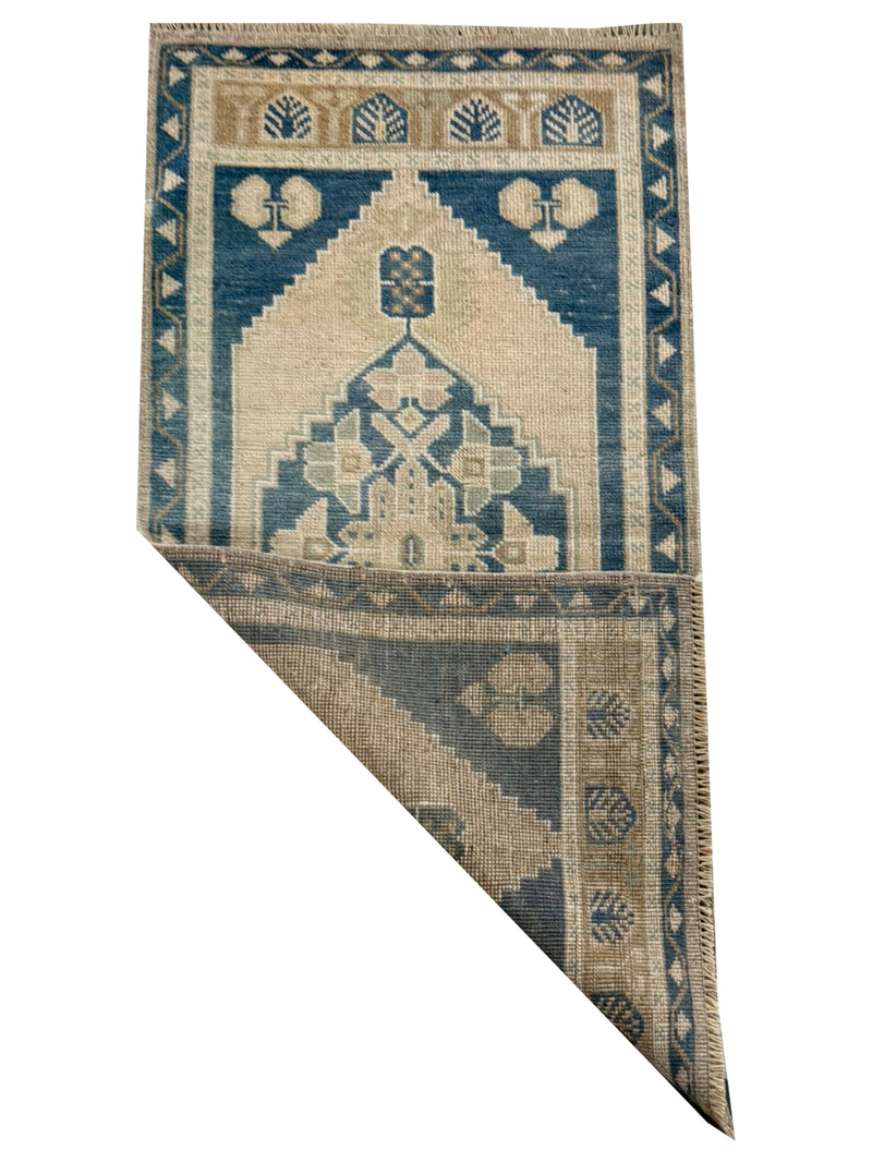 Pacific Anatolian 43961 Beige Teal Tradional Hand Knotted Rug