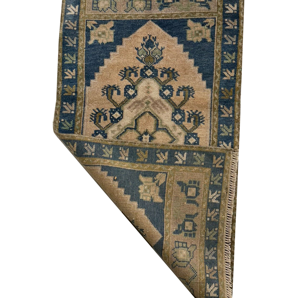Pacific Anatolian 43962 eige Teal Tradional Hand Knotted Rug