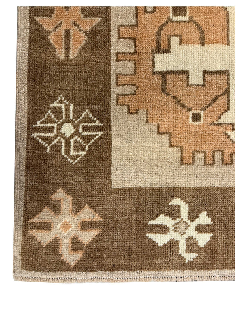Pacific Kars TR 43966 Beige Brown Tradional Hand Knotted Rug