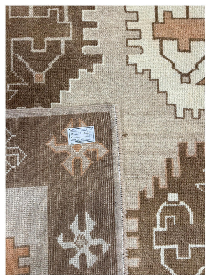 Pacific Kars TR 43966 Beige Brown Tradional Hand Knotted Rug