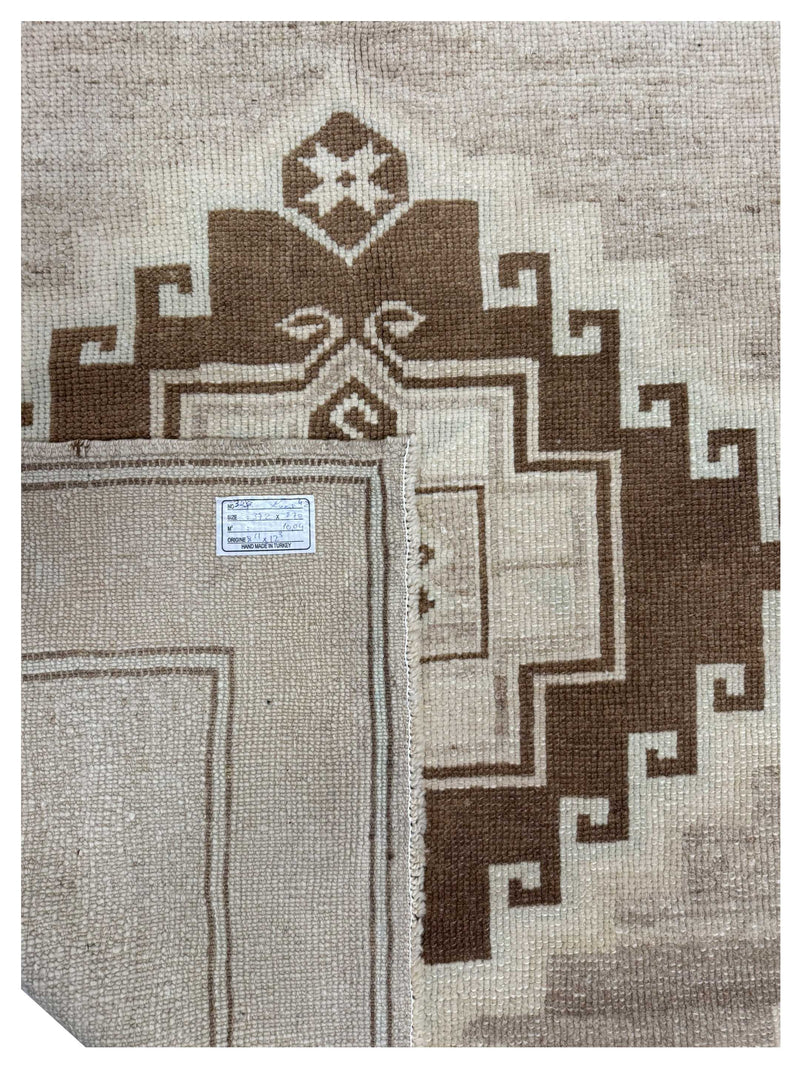 Pacific Kars TR 43967 Beige Brown Tradional Hand Knotted Rug
